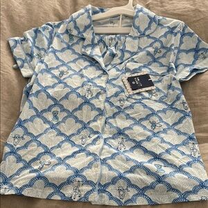 Roller Rabbit x target collab Patterned Short-Sleeve Button Pajama Top & shorts